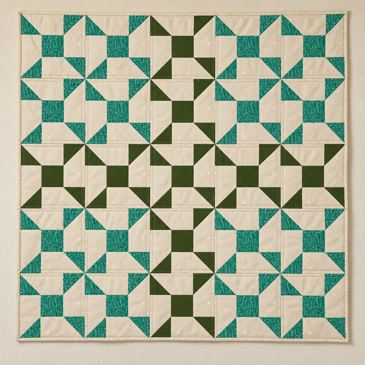 A Plus Across the Bed quilt