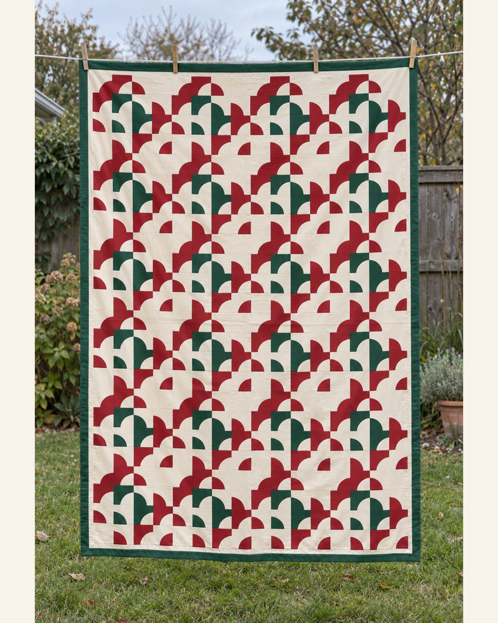 Christmas Hearth Dance, the finished quilt