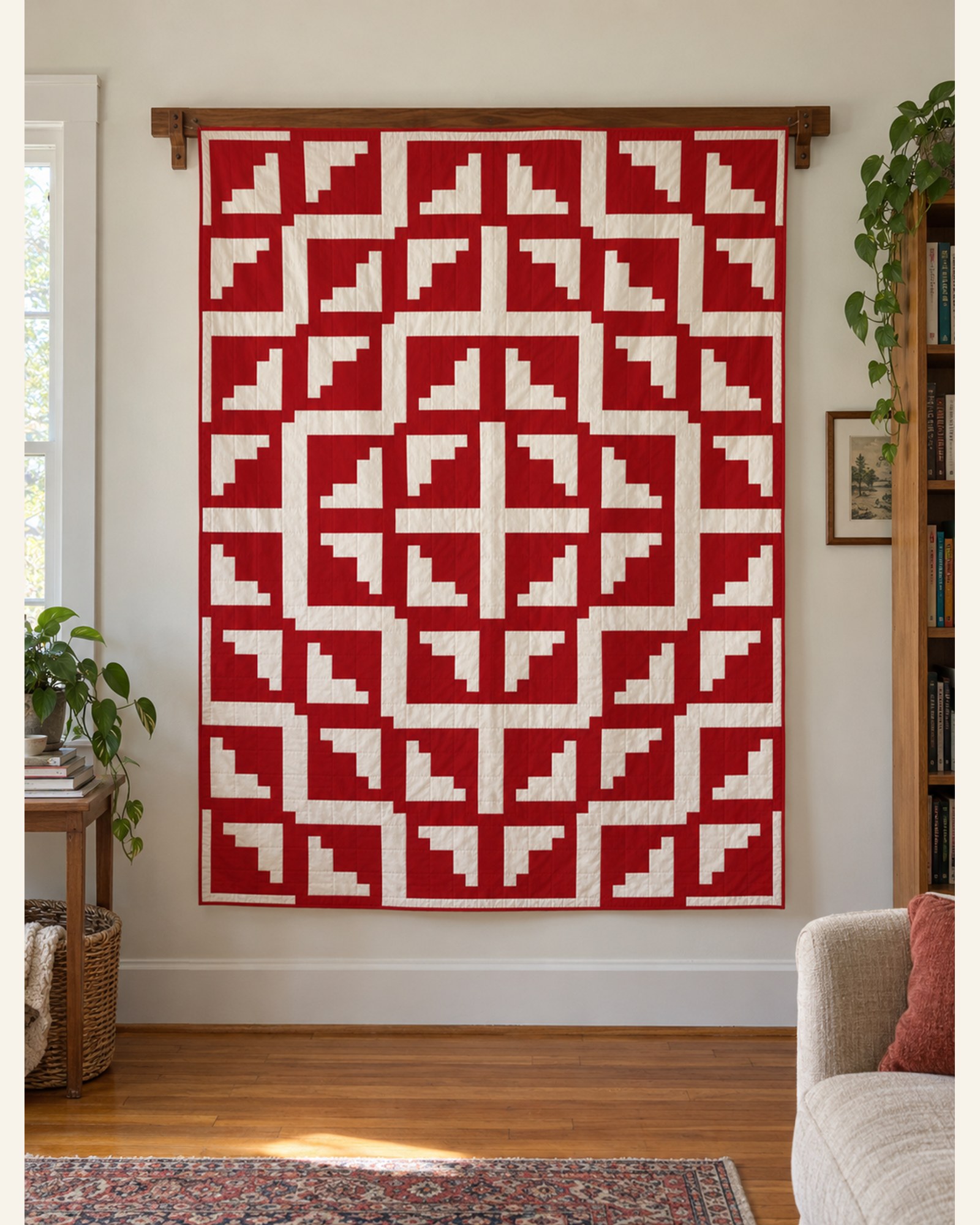 December by the Fire, the finished quilt