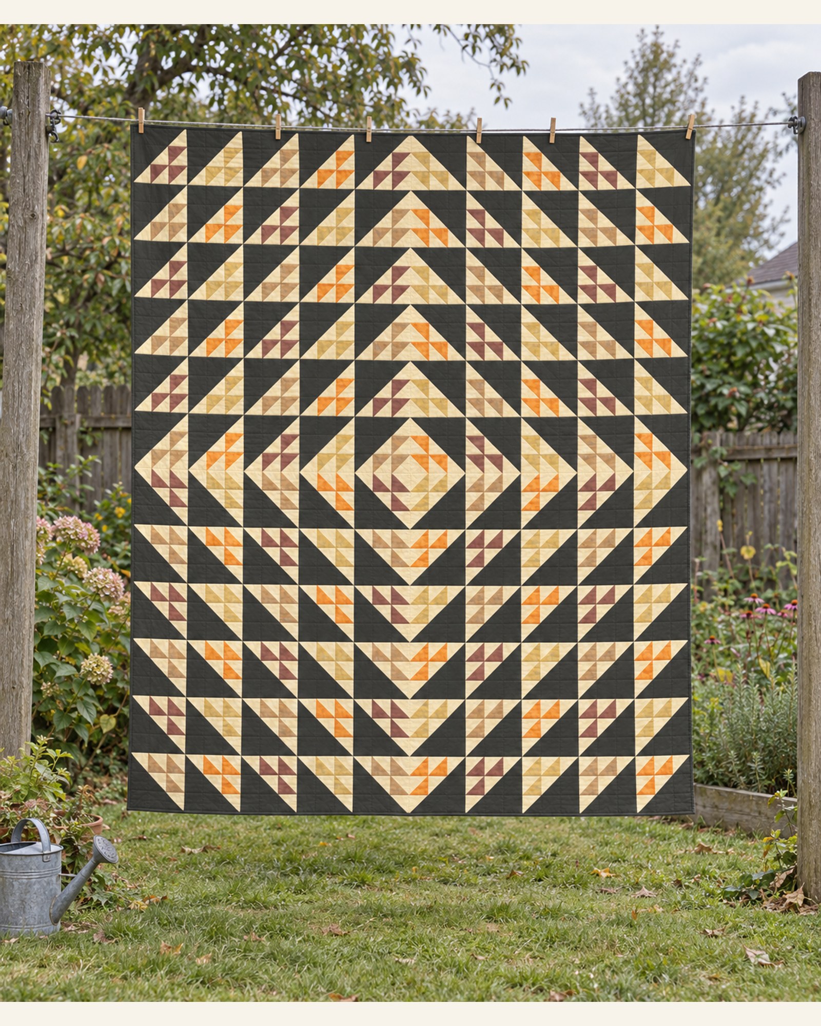 Hearthside Flight, the finished quilt