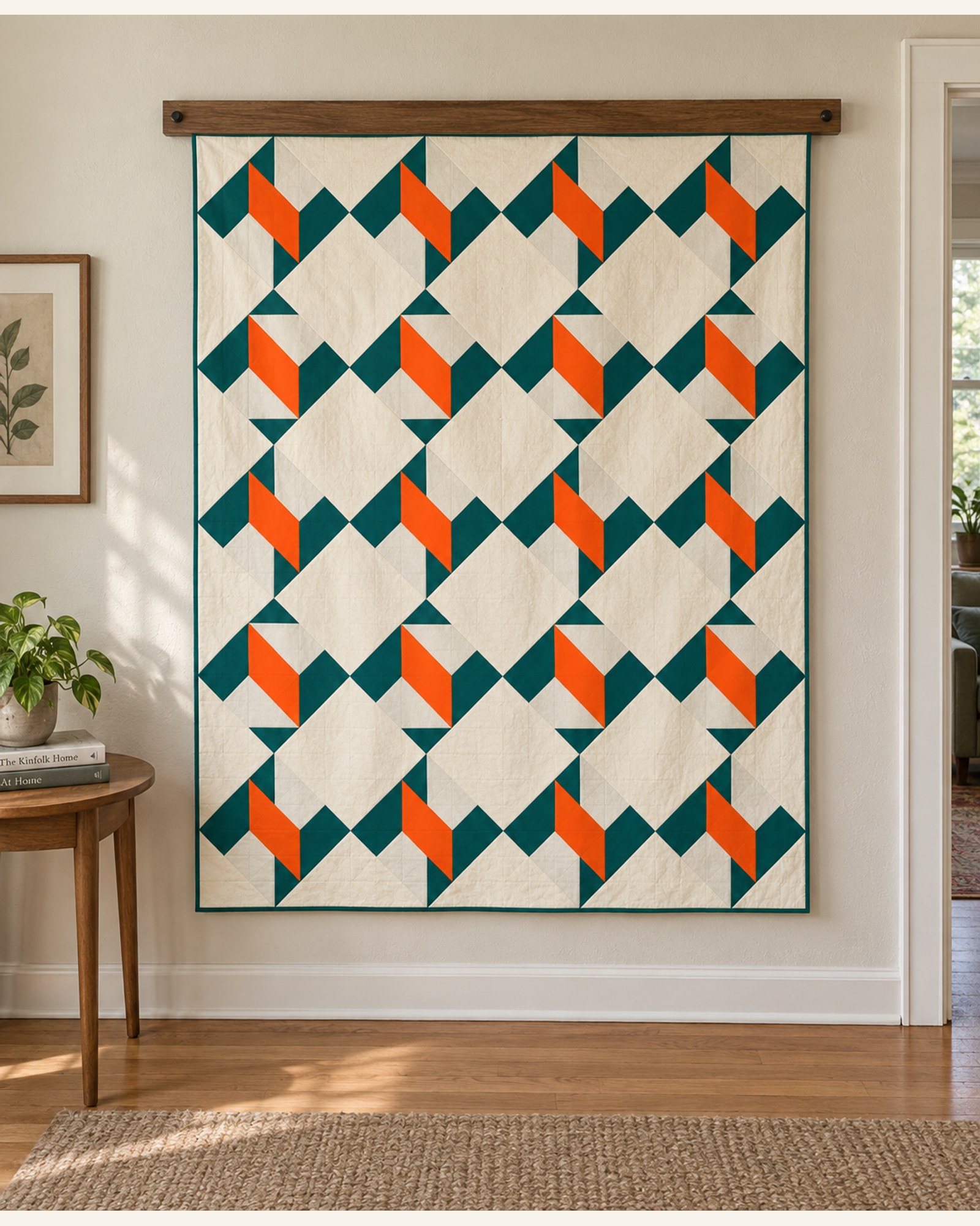 Open Fold, the finished quilt