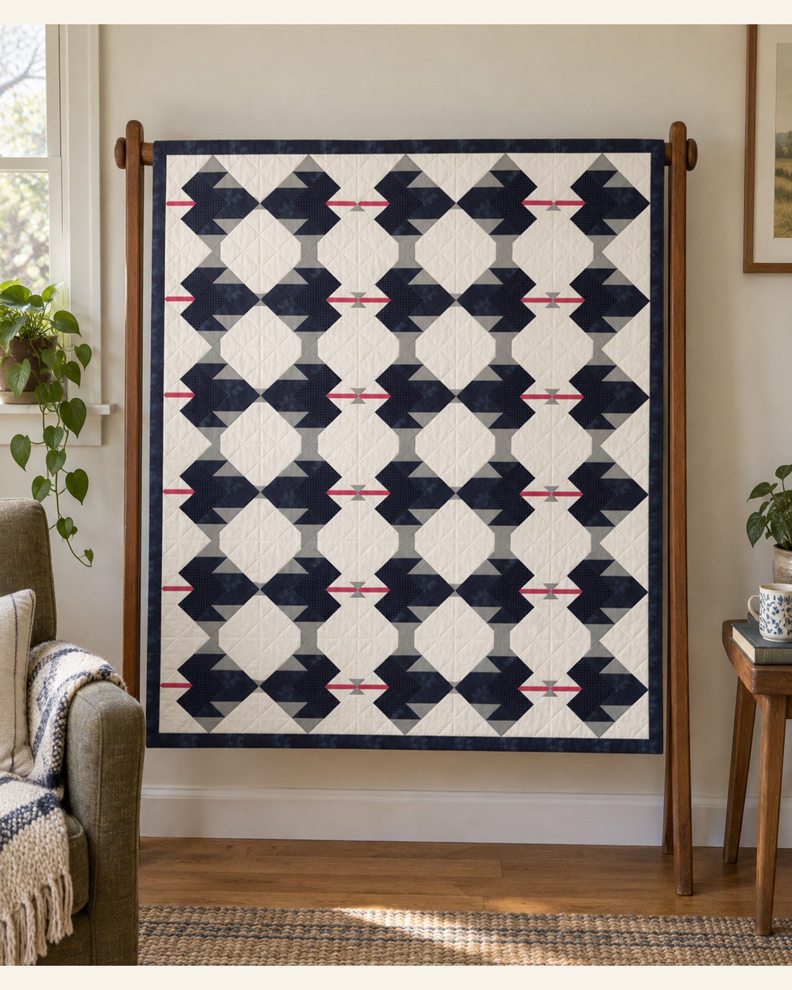 Winter Herbarium, the finished quilt