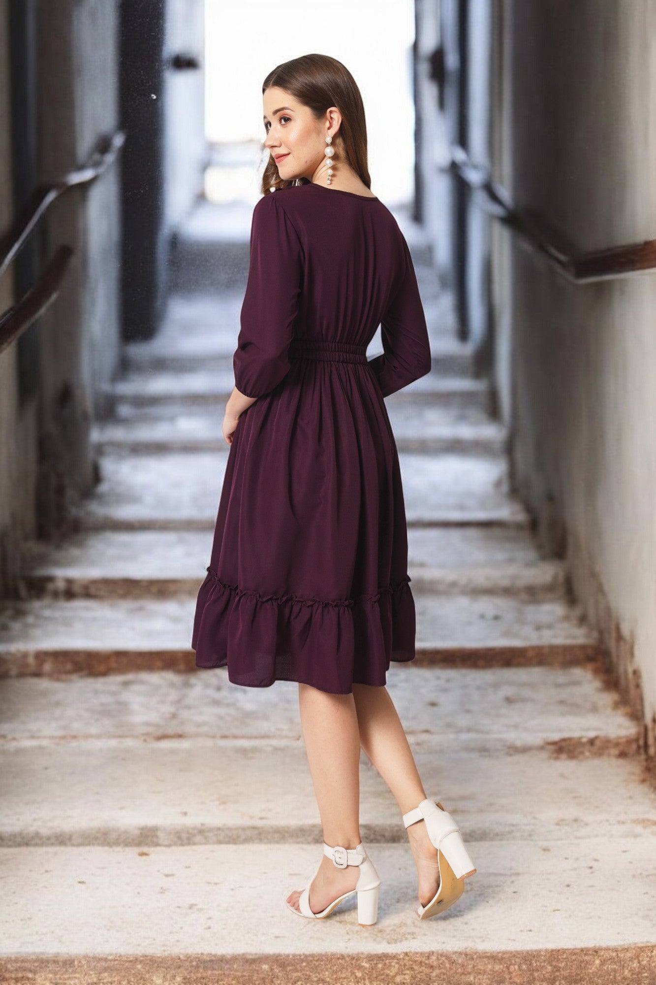 Stitchtale Stylish Knee Length Dress