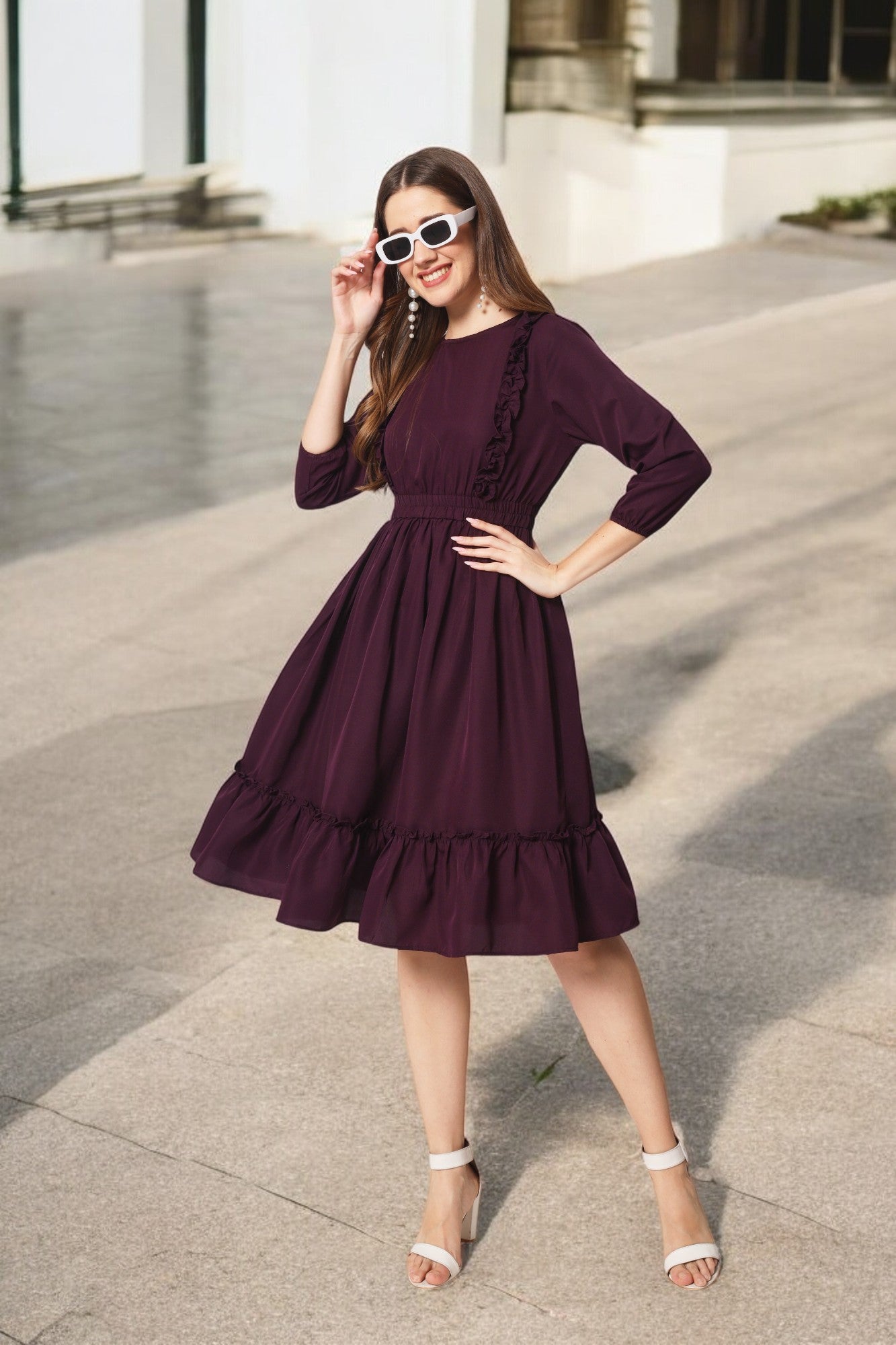 Stitchtale Stylish Knee Length Dress