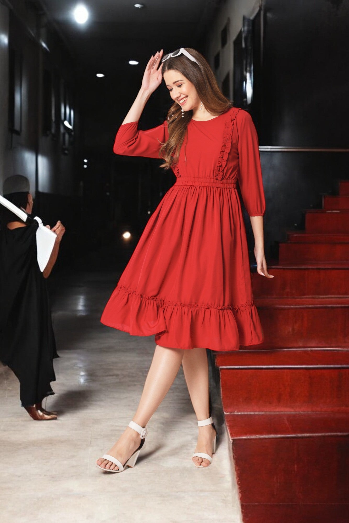 Stitchtale Stylish Knee Length Dress