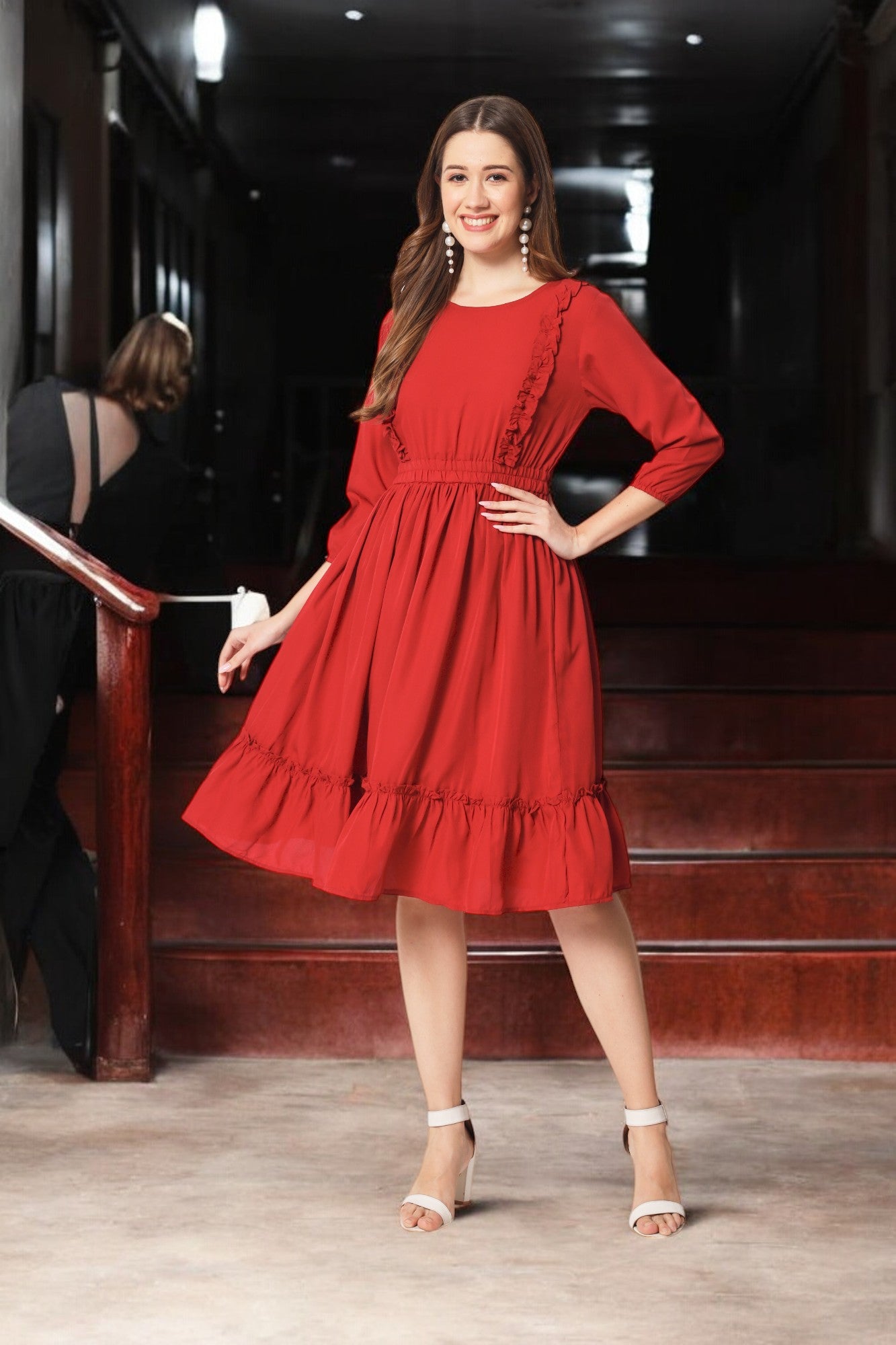 Stitchtale Stylish Knee Length Dress