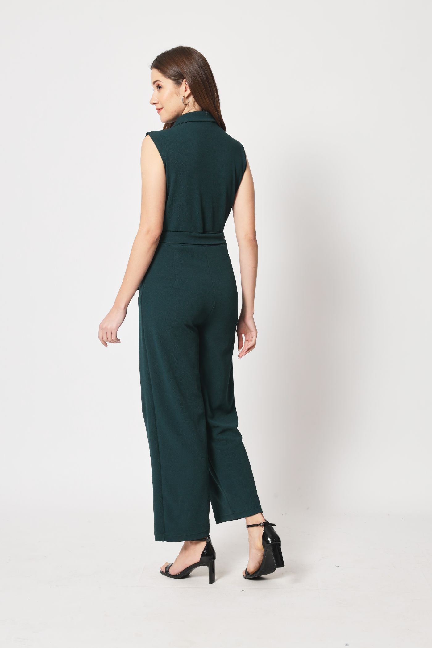 Stitchtale Lycra Collared Jumpsuit