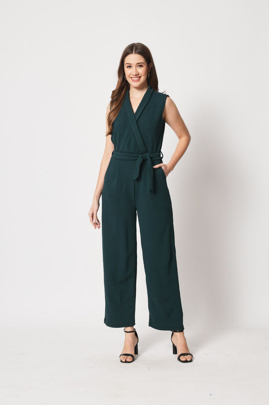 Stitchtale Lycra Collared Jumpsuit