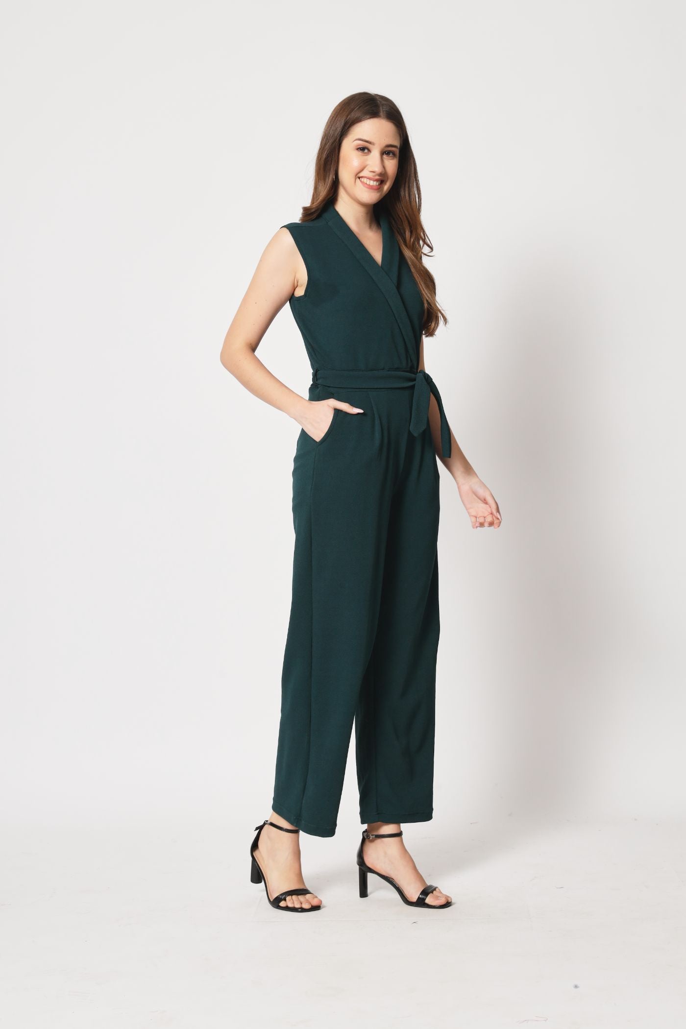 Stitchtale Lycra Collared Jumpsuit