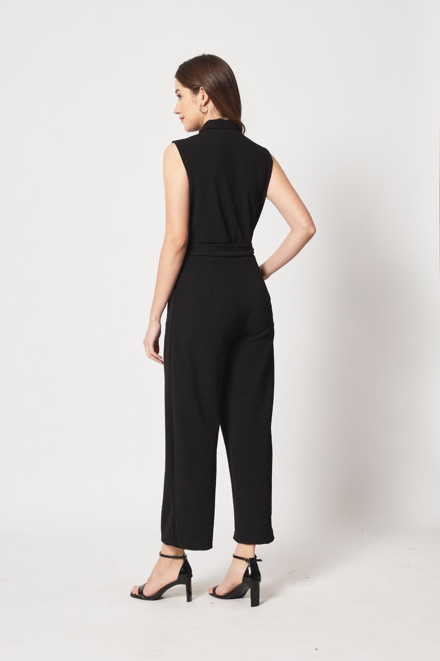 Stitchtale Lycra Collared Jumpsuit