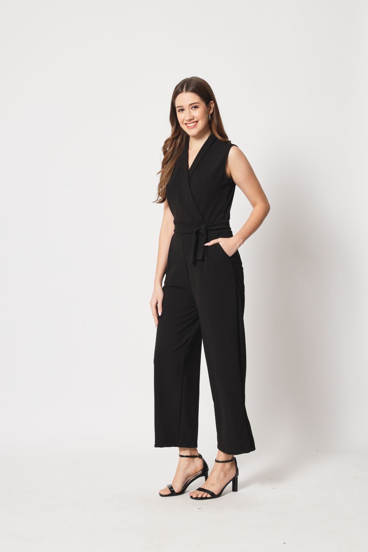 Stitchtale Lycra Collared Jumpsuit