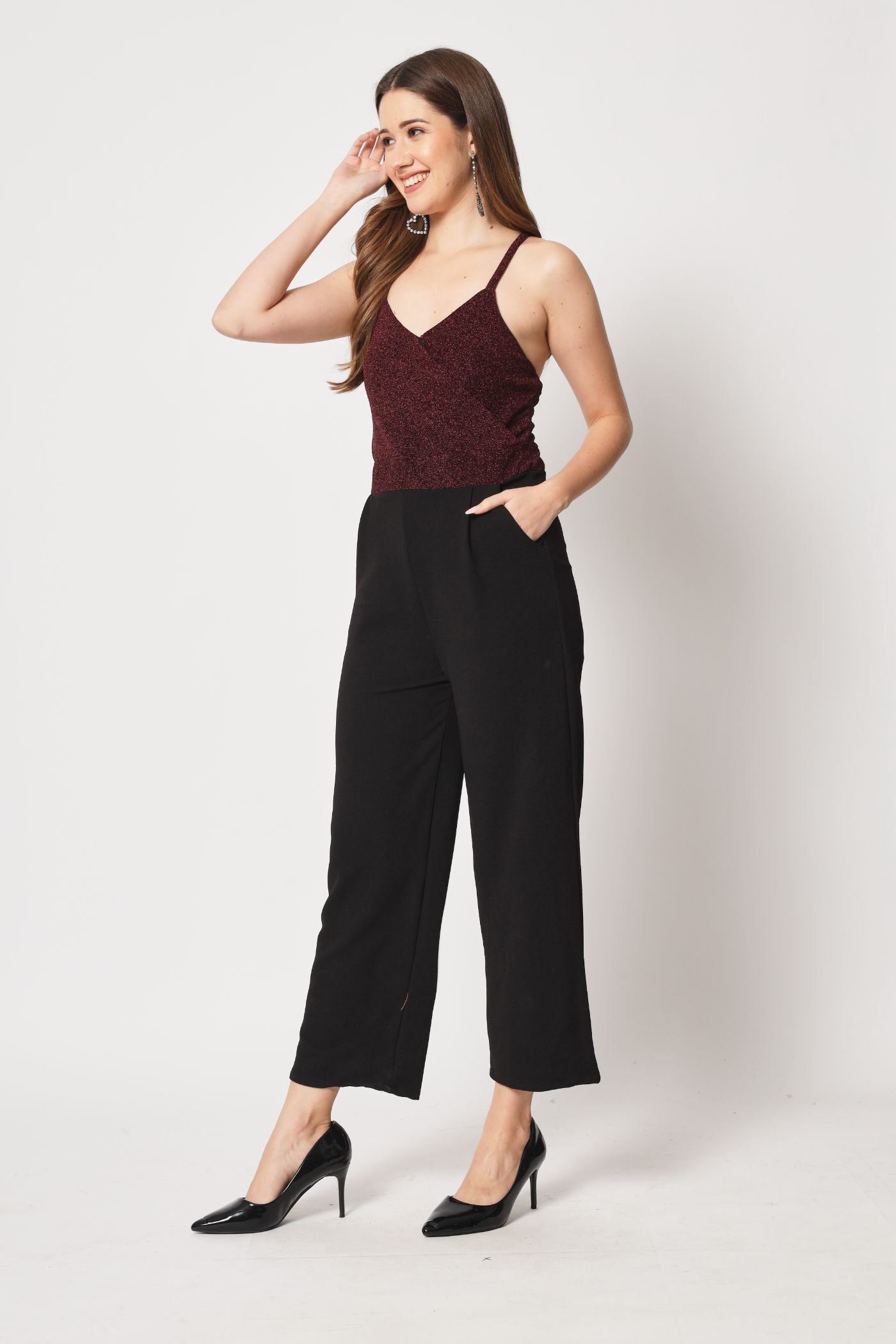 Stitchtale glitter strechable stylish Jumpsuit