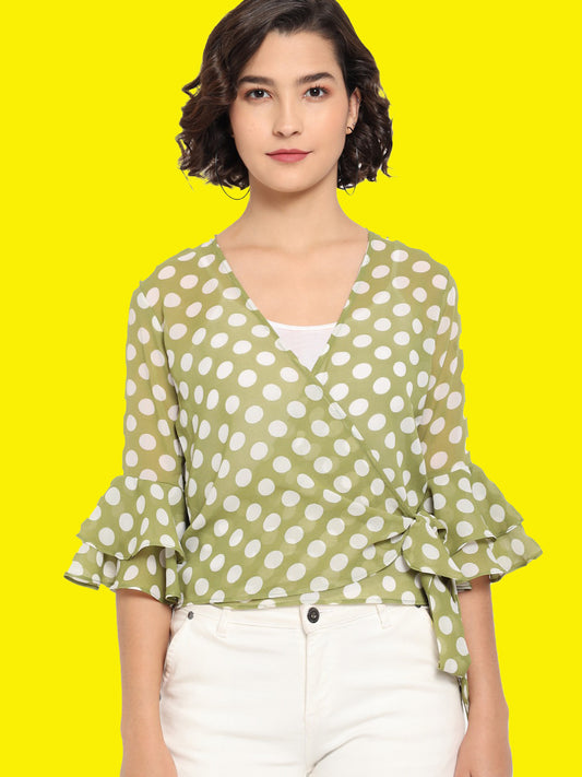 Stitchtale Georgette Polka Top