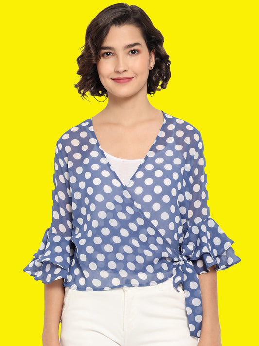 Stitchtale Georgette Polka Top