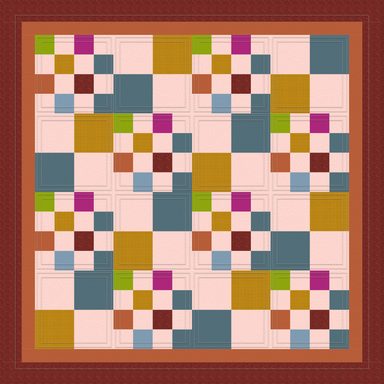 Sixteen Patch and Four Patch quilt